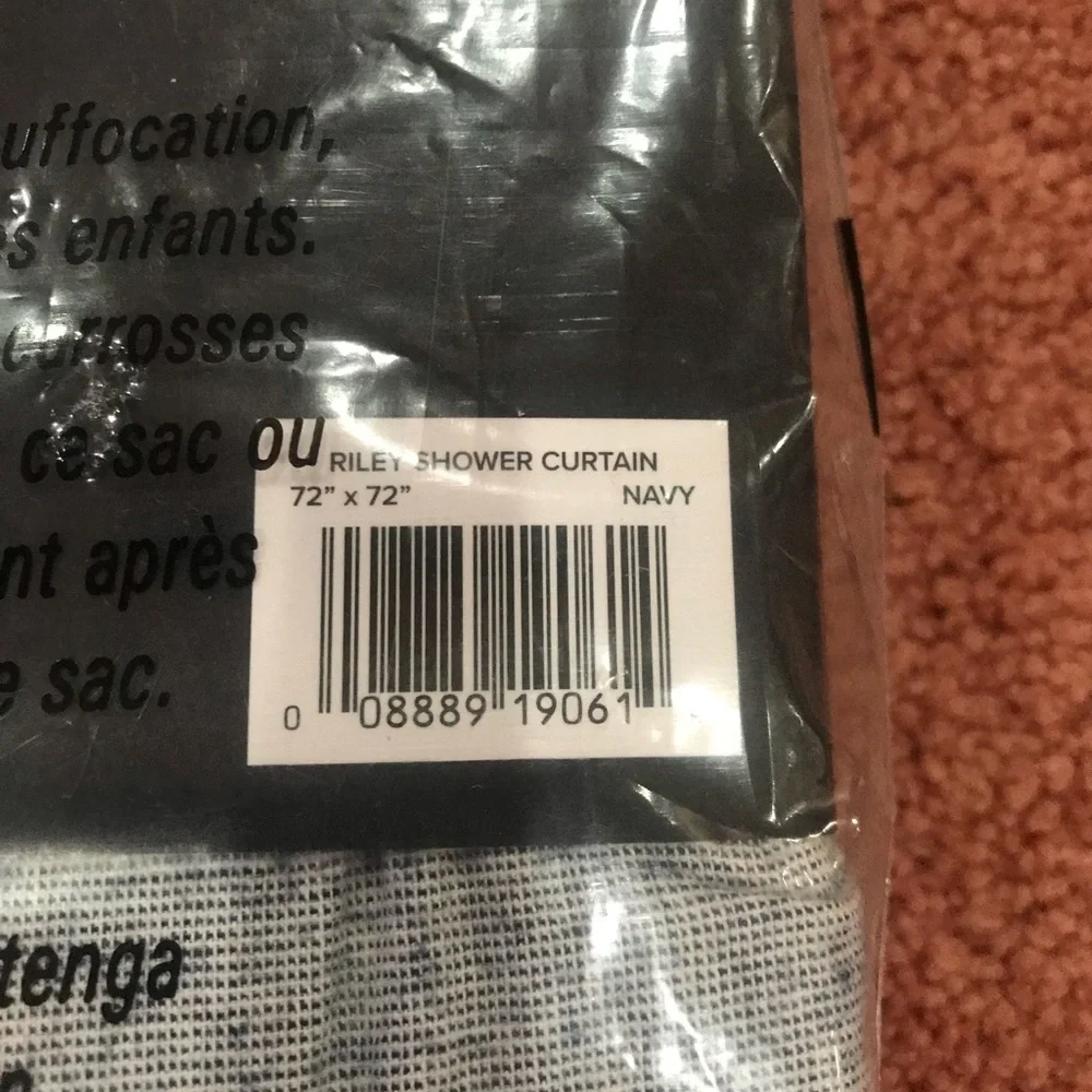 UGG shower curtain brand new navy color